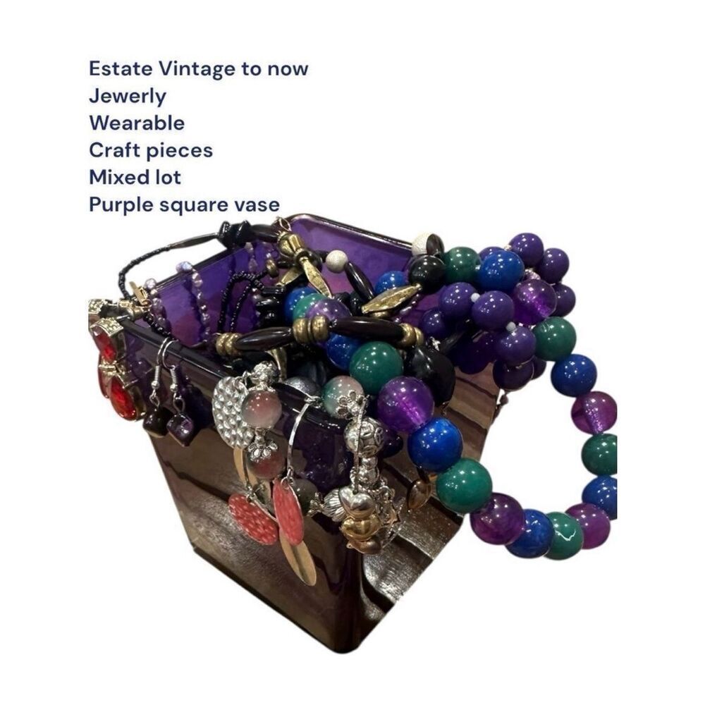 Estate Vintage to now chains & Beaded pieces mixed lot wearable or craftable